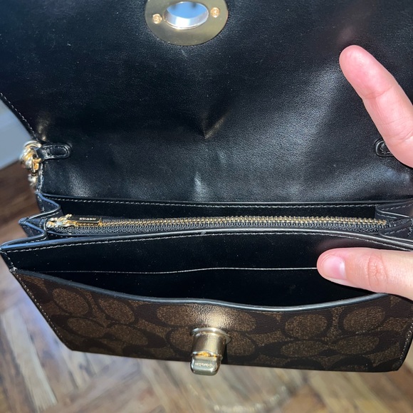 Coach Leather Logo Crossbody Bag - Picture 8 of 9